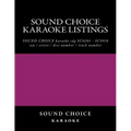 SOUND CHOICE karaoke listings