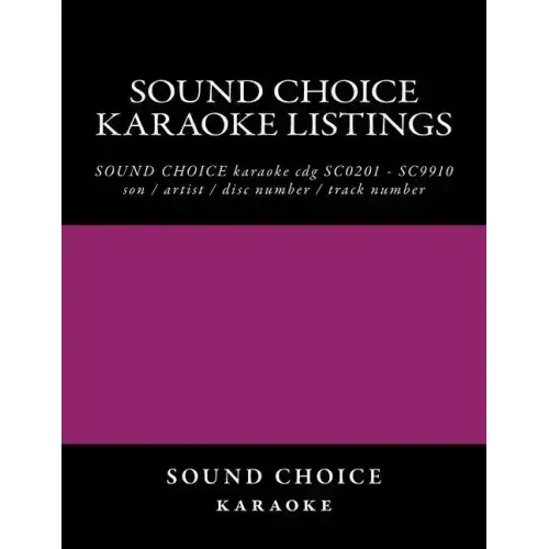 SOUND CHOICE karaoke listings