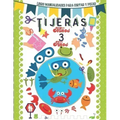 Tijeras niños 3 años: Libro manualidades para cortar y pegar.
