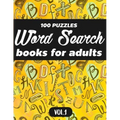 Word Search Books For Adults: 100 Puzzles Word Search (Large Print) - Activity Book For Adults - Volume.1: Word Search Books For Adults