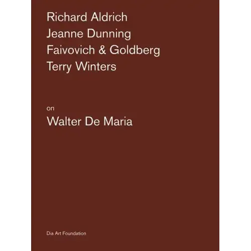 Artists on Walter de Maria