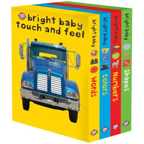 Bright Baby Touch & Feel Slipcase: Includes Words, Colors, Numbers, and Shapes