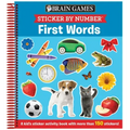 Brain Games - Sticker by Number: First Words (for Kids Ages 3-6): A Kid's Sticker Activity Book with More Than 150 Stickers!