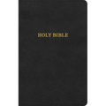 KJV Thinline Bible, Black Leathertouch