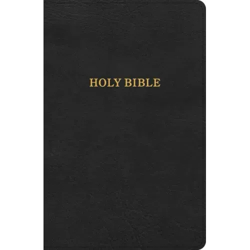 KJV Thinline Bible, Black Leathertouch