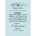 The Art of Playing on the Violin. [Facsimile of 1751 edition].