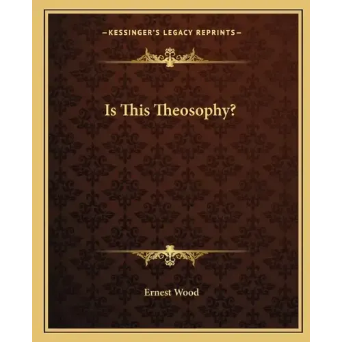 Is This Theosophy?