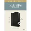 KJV Large Print Thinline Reference Bible, Filament Enabled Edition (Red Letter, Leatherlike, Black/Onyx, Indexed)