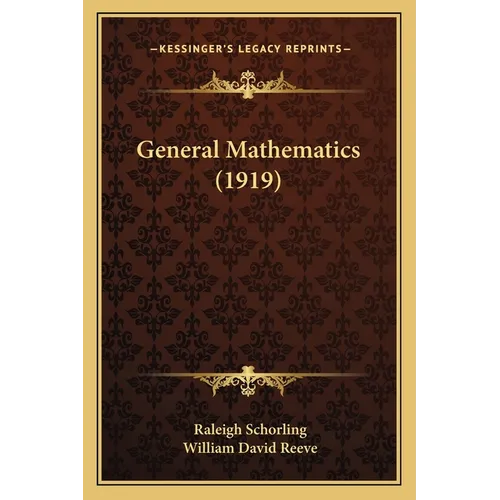 General Mathematics (1919)