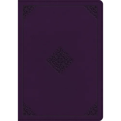 ESV Single Column Journaling Bible, Large Print (Trutone, Lavender, Ornament Design)