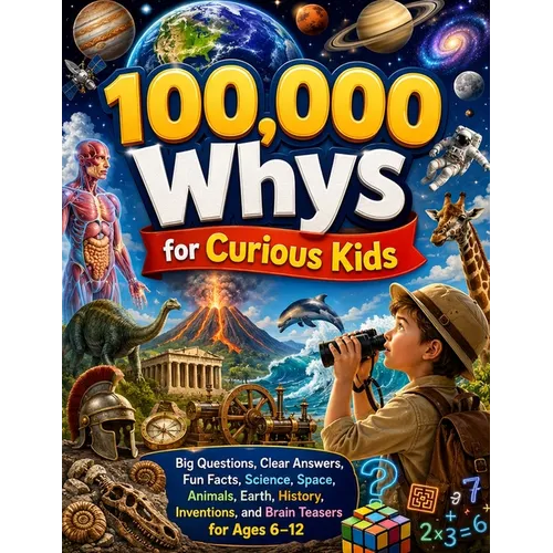 100,000 Whys for Curious Kids: Big Questions, Clear Answers, Fun Facts, Science, Space, Animals, Earth, History, Inventions, and Brain Teasers for Age