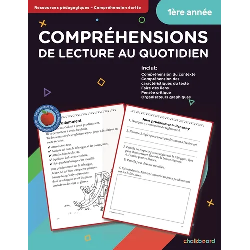 Canadian French Daily Reading Comprehension Grade 1