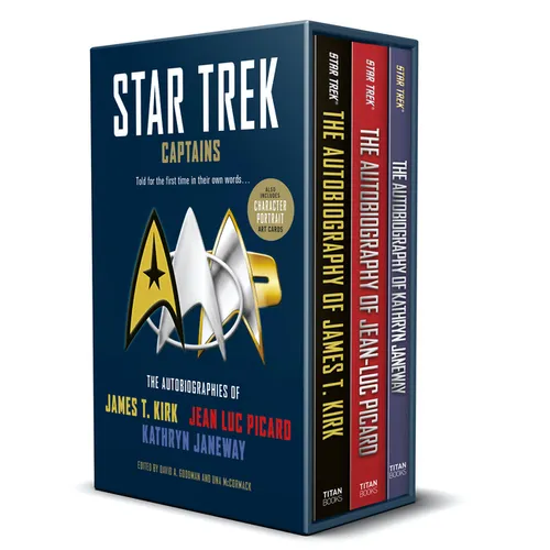 Star Trek Captains - The Autobiographies: Boxed Set with Slipcase and Character Portrait Art of Kirk, Picard and Janeway Autobiographies