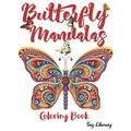 Butterfly Mandalas: Butterflies mandala Coloring Book For Adults - A4 Format - 50 Beautiful Butterfly Designs For Stress Relief.