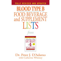 Blood Type B Food, Beverage and Supplement Lists