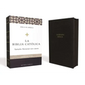 Biblia Católica, Tamaño Personal, Leathersoft, Negra, Con Cierre, Comfort Print