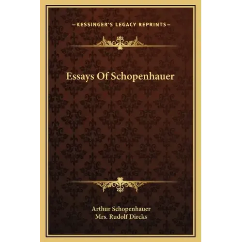 Essays of Schopenhauer