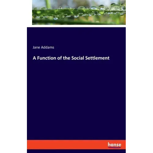 A Function of the Social Settlement