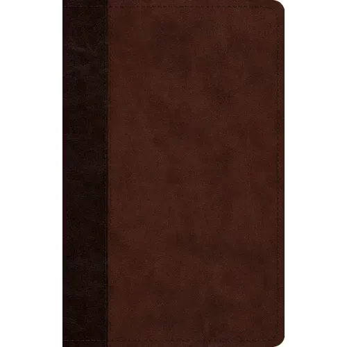 ESV Large Print Thinline Reference Bible (Trutone, Brown/Walnut, Timeless Design)