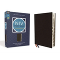 NIV Study Bible, Fully Revised Edition, Bonded Leather, Black, Red Letter, Thumb Indexed, Comfort Print