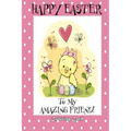 Happy Easter To My Amazing Friend! (Coloring Card): (Personalized Card) Easter Messages, Greetings, & Poems for Children