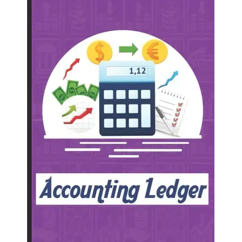 accounting ledgers for bookkeeping: Accounting General Ledge, sustained and long lasting tracking and record keeping Size:8.5"x11" in 100