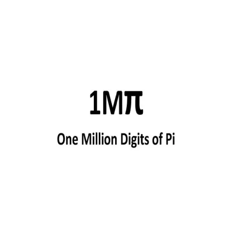 One Million Digits of Pi: Computation of 1000000 digits of Pi