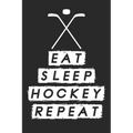 Eat Sleep Hockey Repeat: Dot Grid Notebook (6x9 inches) with 120 Pages