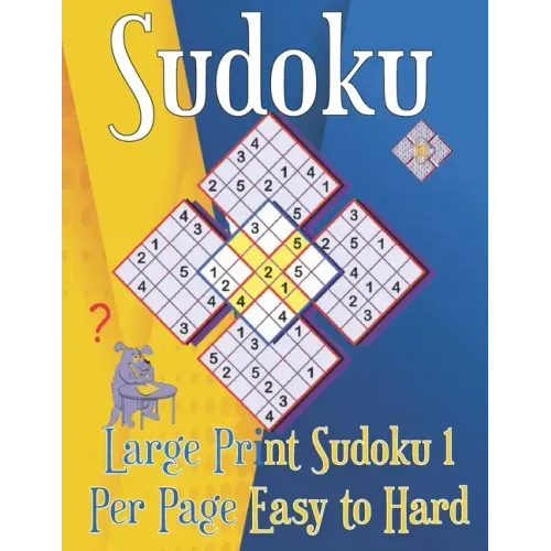 Large Print Sudoku 1 Per Page Easy to Hard: Sudoku puzzle book for adults