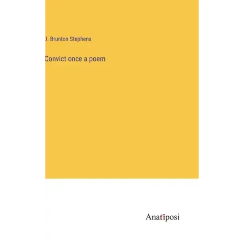Convict once a poem
