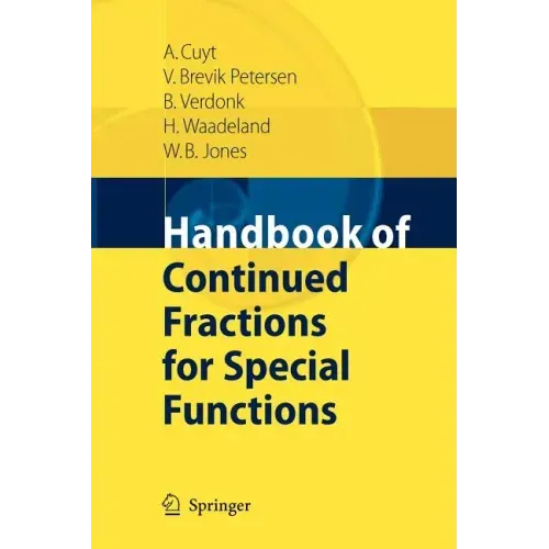 Handbook of Continued Fractions for Special Functions