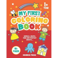 My First Coloring Book: Baby Coloring Book as from 1 Year Old, for Toddler Girls and Boys, Preschool Kids 2-4 (Christmas, Birthday gift for Ba