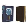 NIV Study Bible, Fully Revised Edition (Study Deeply. Believe Wholeheartedly.), Genuine Leather, Calfskin, Brown, Red Letter, Comfort Print