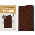 Biblia Ultrafina Ntv, Letra Grande de Zíper Con Filament (Sentipiel, Palmera Café, Letra Roja)