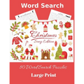 Word Search Christmas Song Edition: 80 Word Search Puzzles, Large Print