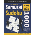 Big Book of Samurai Sudoku: 1000 Easy to Hard Sudoku Puzzles Overlapping into 200 Samurai Style