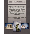 Rutland Railway Corporation, Petitioner, V. Thomas M. Debevoise, Attorney General of Vermont, Et Al. U.S. Supreme Court Transcript of Record with Supp