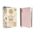 NIV Application Bible, Personal Size, Leathersoft, Pink/Gray, Red Letter, Thumb Indexed, Comfort Print: Bringing the Ancient Message of the Bible Into