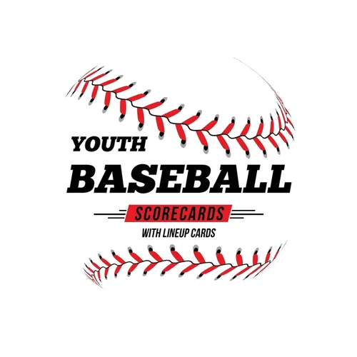 Youth Baseball Scorecards With Lineup Cards: 50 Scorecards For Baseball and Softball