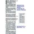 Biblical Exegesis and Church Doctrine