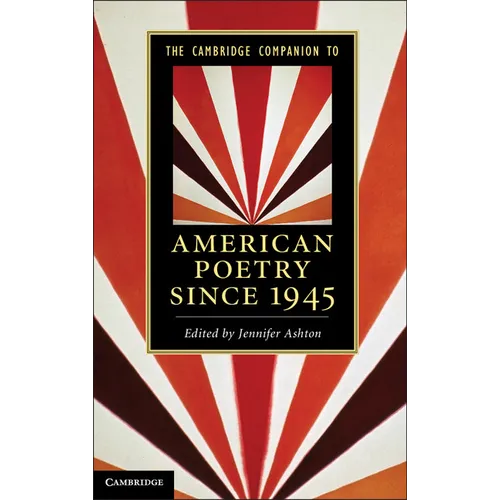 The Cambridge Companion to American Poetry since 1945