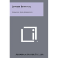 Jewish Survival: Sermons and Addresses