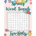 Spring Word Search For Kids: Hello Spring Word Search Puzzle Book Gift for Spring Season Lover