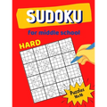 Hard Sudoku For Middle School Puzzles 16x16: Math riddles book for Teens, smart gifts for Boy & Girl, worksheet and answer key one puzzle per page