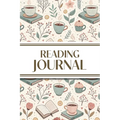 Reading Journal (Hot Chocolate, Books, and Flowers ): 6"x9" Book Lover's Diary; Book/Series Reviews, Reading Tracker, Favorite Book List, Favorite Quo