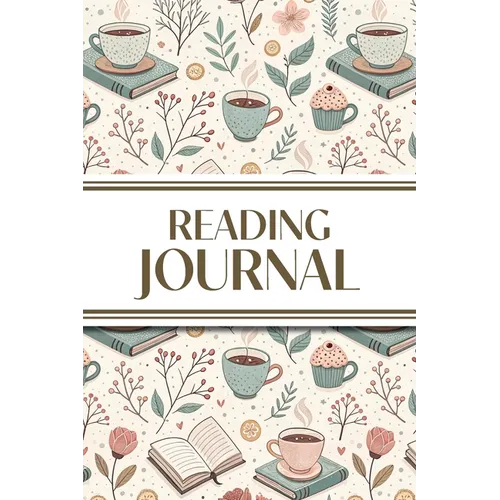 Reading Journal (Hot Chocolate, Books, and Flowers ): 6"x9" Book Lover's Diary; Book/Series Reviews, Reading Tracker, Favorite Book List, Favorite Quo