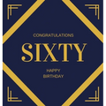Happy 60th Birthday Guest Book (Hardcover): Happy 60th Birthday Guest book, party and birthday celebrations decor, memory book, 60th birthday, happy b