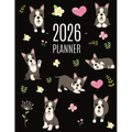 Boston Terrier Planner 2026: Daily Organizer: January-December (12 Months) Cute Dog Year Scheduler with Pretty Pink Hearts
