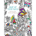 Seat Of Your Soul Adult Coloring Book: For Calm & Relaxation 20 Drawings X 2 Pages For Each 40 FULL Pages Of Animals & Nature Stress & Anxiety Relief
