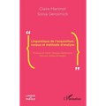 Linguistique de l'acquisition: corpus et méthode d'analyse: Français et italien langues maternelles-Français langue étrangère